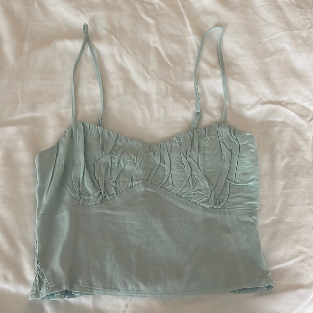 Pacsun light blue crop top